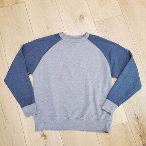 Alta Gracia Mens Sweatshirt Size L Crewneck Blue Gray Vintage Inspired Uni Soft